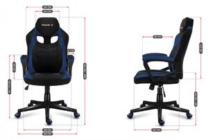 Scaun de gaming de calitate, în albastru închis FORCE 2.5