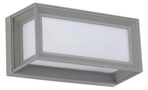 Brilagi - Aplica LED de exterior PARKER, 12W, 230V, 3000/4500/6000K, gri, IP44