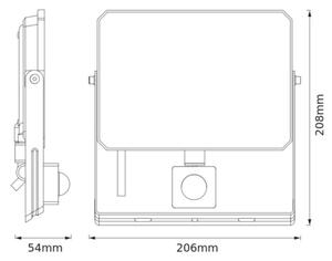 Ledvance - Proiector LED Floodlight cu senzor de mișcare, 50W, 230V, 3000K, IP65