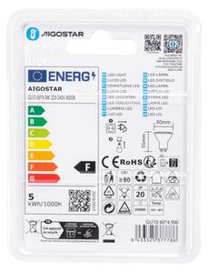 Bec LED COB GU10 4,9 W 230 V 4000 K - Aigostar