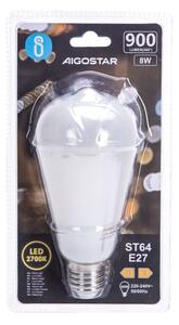 Bec LED ST64 E27/8W/230V 2700K - Aigostar