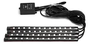 Aigostar - Benzi LED RGB reglabile pentru mașină LED/4,5W/5V + telecomandă