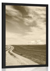 Poster peisaj magic în design sepia