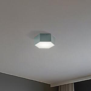 Argon Plafonieră LED Libre, verde salvie, oțel, 3.000 K, Verde, Camera de zi / sufragerie, Metal