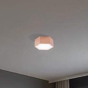 Argon Plafonieră LED Libre, culoare piersică, oțel, 3.000 K, Bej, Camera de zi / sufragerie, Metal
