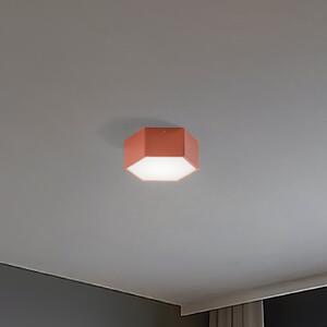 Argon Plafonieră LED Libre, teracotă, oțel, 3.000 K, Maro / Rugină, Camera de zi / sufragerie, Metal