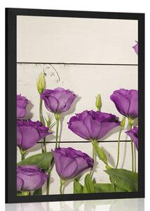 Poster flori frumoase violete