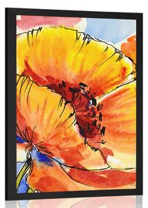 Poster buchet florilor de mac