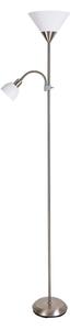 Brilagi - Lampă de podea ARIANA 1xE27/100W/230V + 1xE14/25W crom mat
