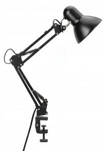 Lampă de birou 2-în-1 cu clemă 1xE27/60W/230V neagră