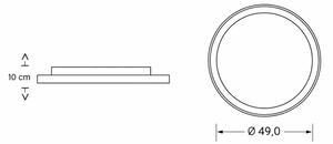 Brilagi - Plafonieră LED reglabilă pentru copii ASTRO LED/68W/230V 3000-6000K +telecomandă