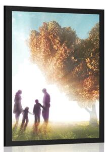 Poster într-o atingere de familie