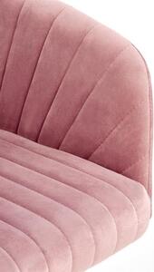 Scaun birou Fresco, roz, 57x55x79/89 cm