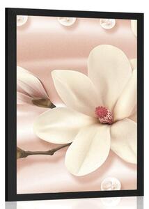 Poster magnolie de lux cu perle