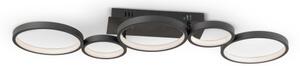 Brilagi - Plafonieră LED reglabilă RINGO LED/34W/230V negru + telecomandă