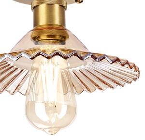 Lustră aplicată TRISH 1xE27/15W/230V auriu/bej fumuriu