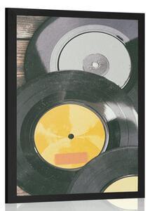 Poster discuri vechi de gramofon