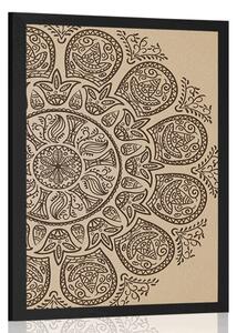 Poster Mandala cu un model natural abstract