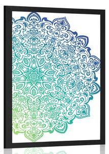 Poster Mandala albastru-verde