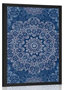 Poster Mandala albastre cu model abstract