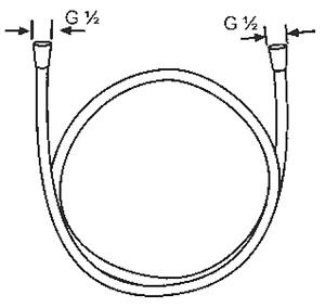 Kludi Logoflex furtun de duș 125 cm crom 6105505-00