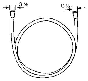 Kludi Logoflex furtun de duș 160 cm crom 6105605-00