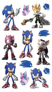 Autocolante 3D Sonic, 8 x 14 cm