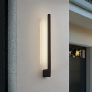Lindby Aplică de perete LED Neano, 60 cm, negru, metal, IP54, Negru, Aluminiu, Modern