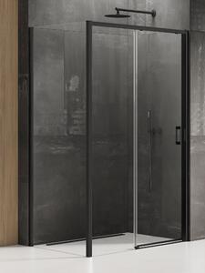 New Trendy Prime Black cabină de duș 110x90 cm dreptunghiular negru mat/sticlă transparentă K-1282