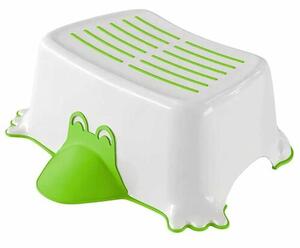Treaptă de baie antiderapantă AQUALINE 366411 pentru copii Duck, verde