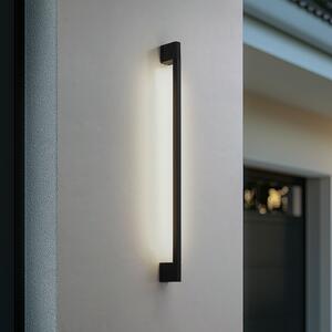 Lindby Aplică de perete LED Neano, 90 cm, negru, metal, IP54, Negru, Aluminiu, Modern