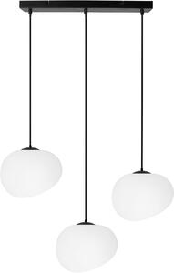 Candellux Stones lampă suspendată 3x40 W alb-negru 33-35158