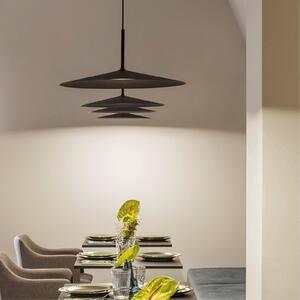 Linea Light Lampă suspendată LED Poe Plus, negru, Negru, Camera de zi / sufragerie, Metal, Modern