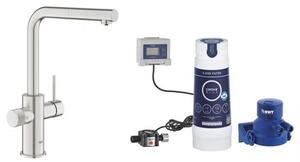Set baterie pentru filtru apă Grohe Blue 30601DC0, filtru sub chiuvetă Grohe Blue 40438001