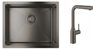 Set baterie bucătărie Grohe Essence 30270AL0, chiuveta din otel Grohe K700U 31574AL1