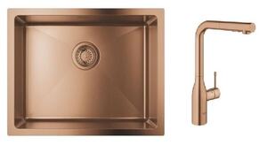 Set baterie bucătărie Grohe Essence 30270DL0, chiuveta din otel Grohe K700U 31574DL1