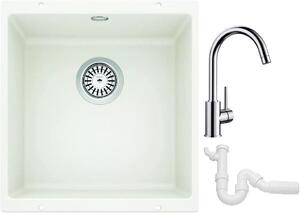 Set chiuvetă din granit Blanco Rotan 400-U 521334, baterie bucătărie Blanco Mida 517742, 137267