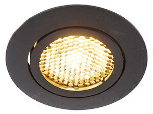 Spot încastrat inteligent negru, inclusiv WiFi GU10 reglabil - Ude Honey