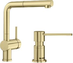 Set baterie bucătărie Blanco Linus-S 526684, dozator de lichid Blanco Lato 526699
