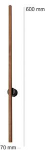 Brilagi - Aplică de perete LED WOODY LINE LED/7W/230V 4000K 60 cm stejar cireș