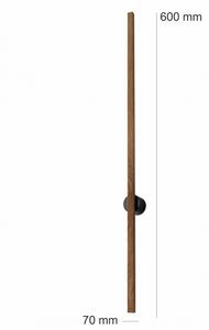 Brilagi - Aplică LED de perete WOODY LINE, LED/7W/230V, 4000K, 60 cm, stejar/nuc