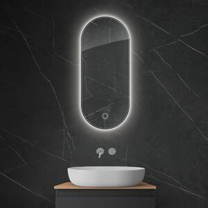 Oltens Nordlis oglindă 40x90 cm oval cu iluminare cu covoraș de încălzire 64113000