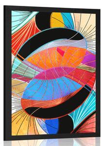 Poster abstracție viu colorată