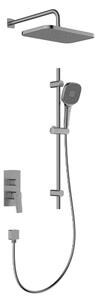 KFA Armatura Malaga Gun Metal Grey set de duș ascuns cu duș de ploaie grafit 4529-301-61