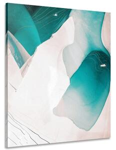 Tablou abstracția lagunei albastre
