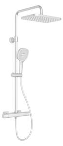KFA Armatura Malaga White set de duș perete cu termostat cu duș de ploaie alb 5756-910-44