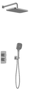 KFA Armatura Malaga Gun Metal Grey set de duș ascuns cu termostat cu duș de ploaie grafit 5759-501-61