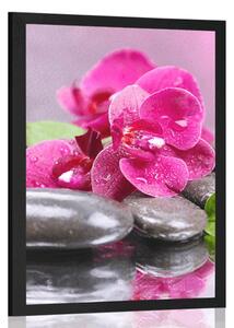 Poster orhidee cu atingere de relaxare
