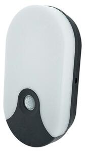 Aplica de exterior LED cu senzor de mișcare, 18W/230V, IP44, antracit