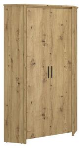 Dulap AYSON, stejar artisan, PAL laminat/margini PVC, cu 2 usi, 97x97x